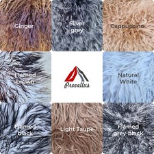 Premium Langhaar Island Schaffell Schaffelle Fell Lammfell Natur lockig curly