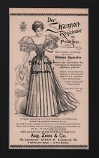 BERLIN, Werbung 1894, Aug. Zeiss & Co. Shannon-Registrator Apparate