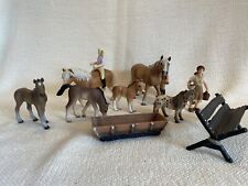 Schleich Pferde Fohlen Figuren Futtertrog Ponyhof Reiterhof