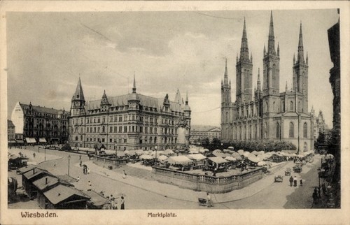 Wiesbaden hessen - ak,