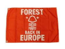NOTTINGHAM FOREST ZURÜCK IN EUROPA 2025 2026 FUSSBALLFLAGGE 3x2FT KOSTENLOSER 48-STUNDEN-VERSAND