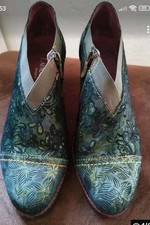 Laura Vita Damenschuhe Stiefelette neuwertig Gr. 38 grün-blau