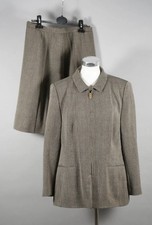 RENA LANGE  Vintage Damen Kostüm offwhite 2-teilig Gr. 44 100% Schurwolle