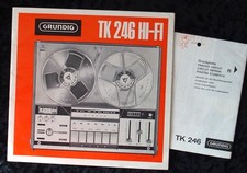 GRUNDIG TK 246 Bedienungsanleitung Schaltplan Reparaturplan