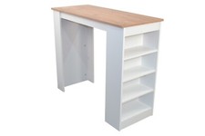 Bartisch Weiß/Eiche