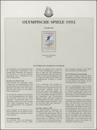 Frankreich 1992 olympischer - 1992:,