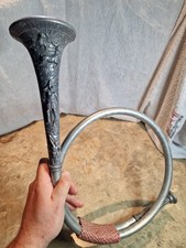 Großes Jagdhorn mit Jagdmotiv der Antike,Deko-Jagdhorn,LARP,Wikinger,Jagd,Jäger,