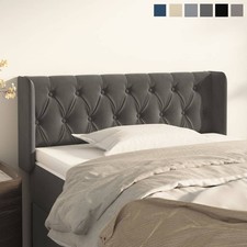 Kopfteil mit Ohren Samt Polsterkopfteil Betthaupt Bettrückwand Bett Headboard