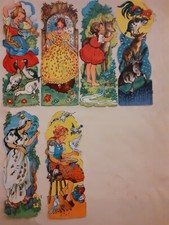 Oblaten 6 x Märchenmotive Scraps Glanzbilder 2 x Glitzer Bremer Stadtmusikanten