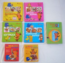 Die Maus 7 Bücher Mein erstes Backbuch Kochbuch  Pfannkuchen Cupcakes Türen auf