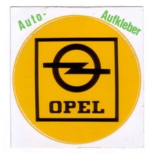 uralter OPEL AUTO-AUFKLEBER