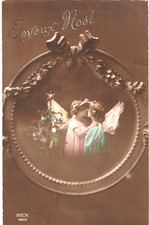AK   Weihnachten - Engel - 1914-  Verlag: Printed in France -  Rex 4833