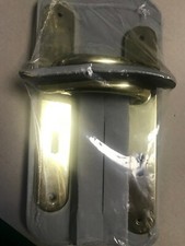 Langschild Massiv Messing/Gold Garnitur Austausch Schild