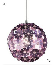 Honsel Leuchten Pendelleuchte Purple chrom/purple Acrylkugeln  TOP Zustand