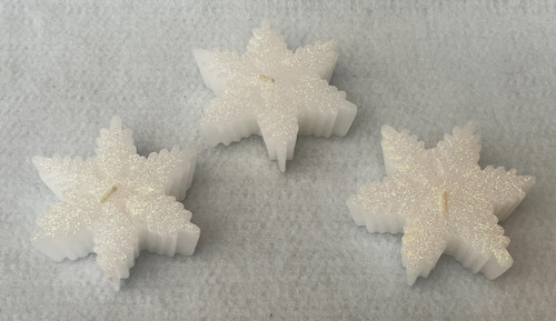 3er set weiß glitzer detail - set,
