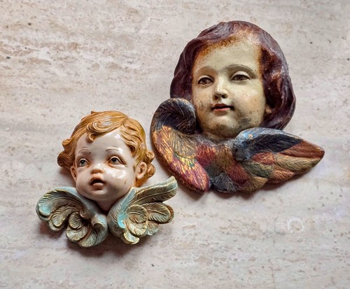 Putto engel paar wandfigur - putto,