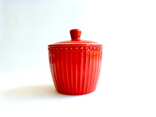 Greengate zuckerdose rot - zuckerdose,