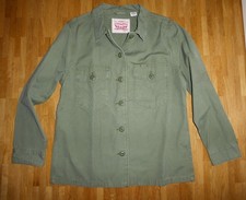 Neu Levi Strauss & Co Jeans Jacke Bluse Damen Gr. S 36/38 grün Baumwolle Levi's