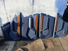 4 Türverkleidungen Stoff blau Mercedes-Benz W124 Limousine Mopf 1, evtl Mopf 0