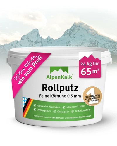 Alpenkalk rollputz fein 0 5 - rollputz,