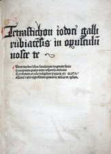 INKUNABEL HEIDELBERG KNOBLOCHZER VOLLSTÄNDIG SELTEN ERKENNE DICH SELBST 1489