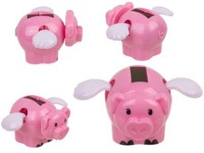 Fliegendes Schwein Solarfigur