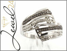 Private Diamonds Damen Ring echt Silber 925 Sterling rhodiniert mit Diamanten