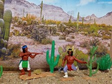 Timpo Figuren, Karl May, Apachen, Winnetou Häuptling ,54 mm, Unikat , Umbau 