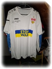 Fußball Trikot VfB Stuttgart Stop War Jako XL Ukraine Bundesliga Einlauf