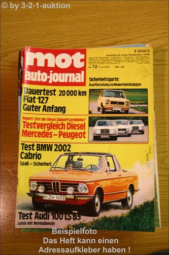 Mot bmw 2002 - 12/72,