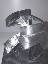 Skulptur abstrakt metall - skulptur,,