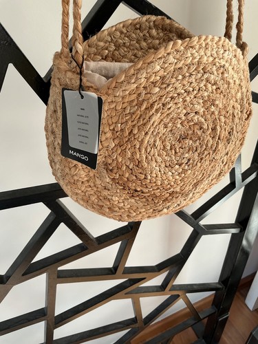 Mango runde tasche - tasche, sisal