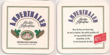 Hofbrauhaus Freising - alter Bierdeckel "Amperthaler leichtes Hefeweißbier"