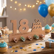 Geldgeschenk Holz- Holz-Schild