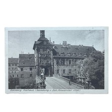 Postkarte bamberg rathaus - bamberg,