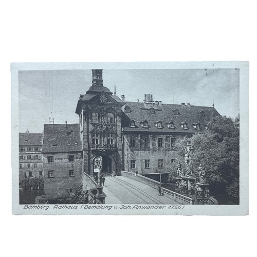Postkarte bamberg rathaus - bamberg,