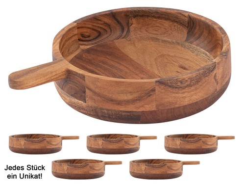 Dekoschale pfanne holz - dekoschale,