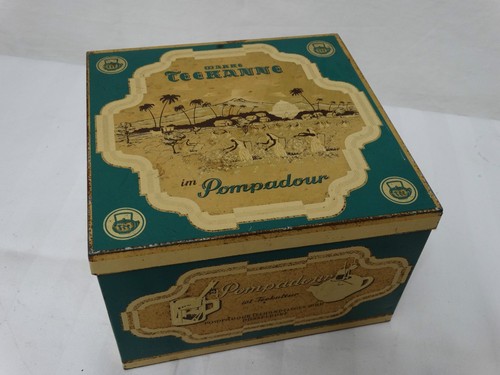 Alte blechdose teedose - blechdose,