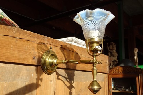 1915 messing wandlampe oder - messing,