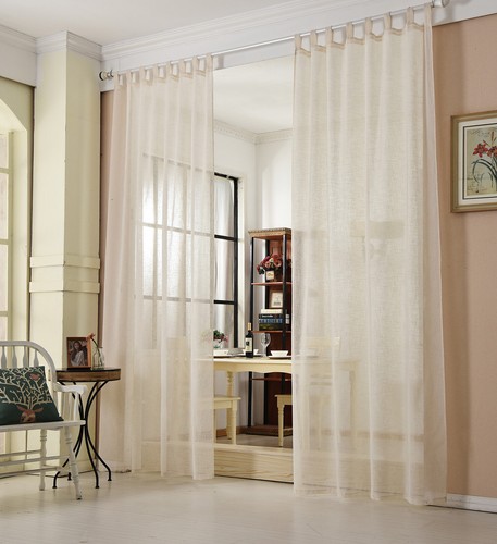 Gardine transparent mit