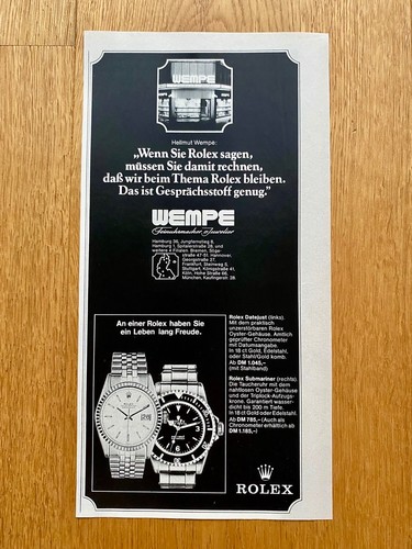 1976 wempe rolex - rolex, &