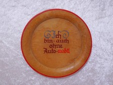 Holz Design Teller mit Spruch