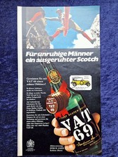 VAT 69, finest Scotch Whisky, originale Werbung aus 1970