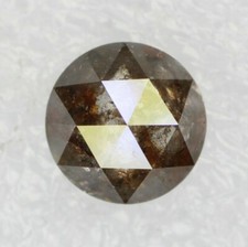 0.99 Karat 7.0 MM Natürlich Lose Salz Und Pfeffer Farbe Rund Rose Cut Diamant