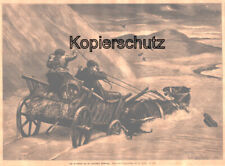 Litauen/Samland-Memel"Triebsand/Treibsand Kurischen-Nehrung" Orig.Holzstich 1889