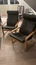 Ikea Ledersessel Poäng 2er Set