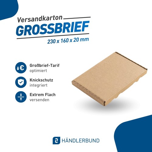 Großbriefkarton 230x160x20 - , mm