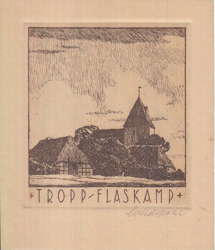 Exlibris bookplate radierungen - bookplate,