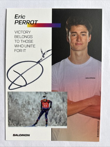 Orig biathlon autogrammkarte - orig.,