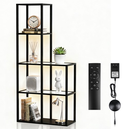 Led sammlervitrine glasregal - sammlervitrine,